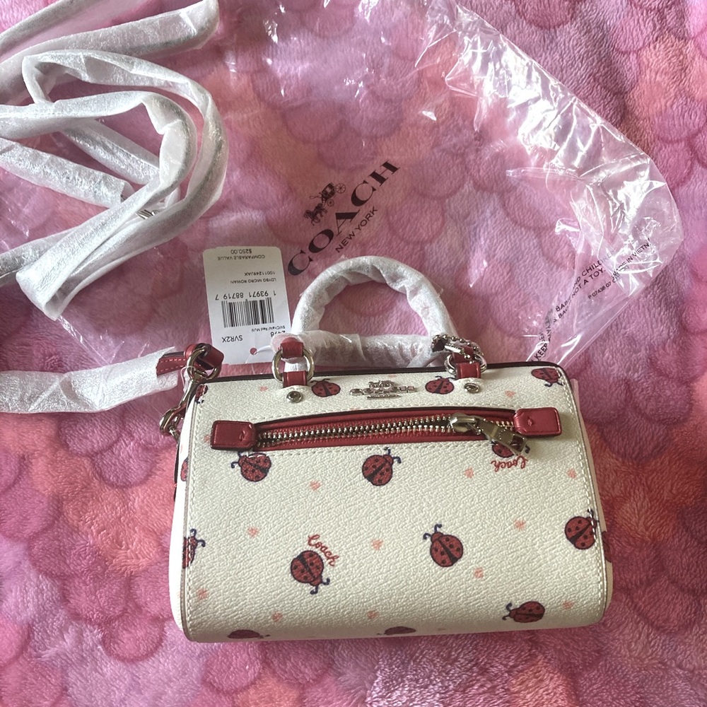 COPY - Coach ladybug Rowan mini crossbody NWT